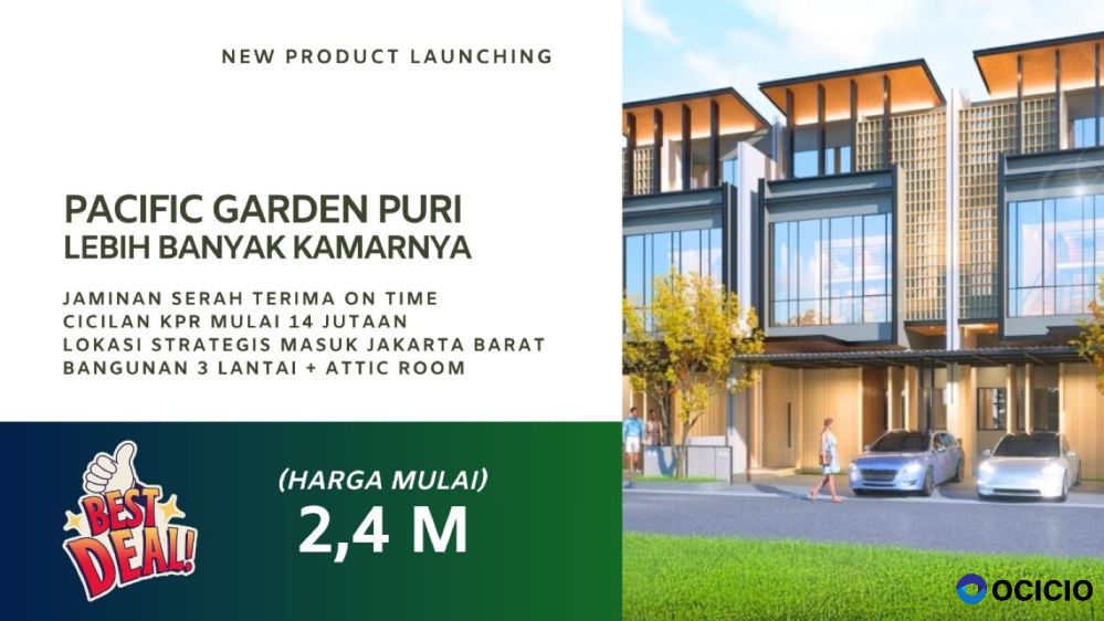 Pacific Garden Puri Jakarta - Rumah Harga Mulai 2 M-an