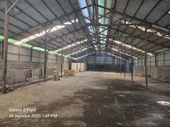 Turun Harga, Dijual Cepat Gudang di Jl.Iskandar Muda, Neglasari, Tangerang