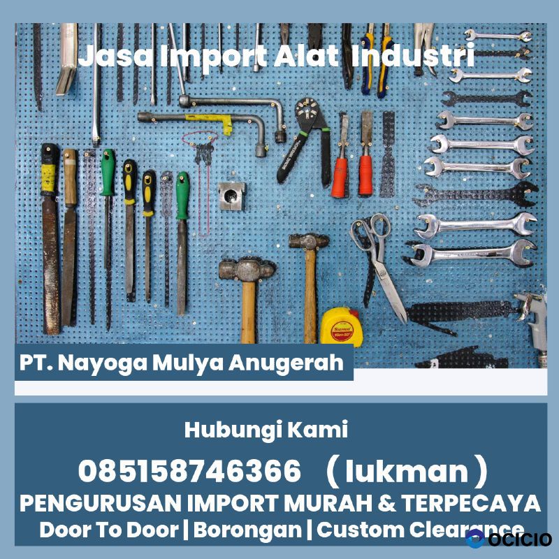 jasa import alat industri door to door dari china - nayoga logistcs