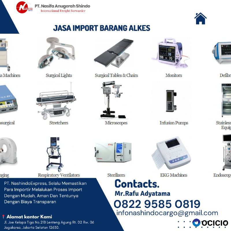 Jasa Import Alkes Dari India Ke Indonesia
