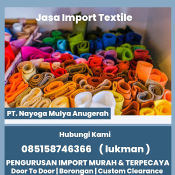 jasa kirim textiles dari guangzhou - nayoga logistics