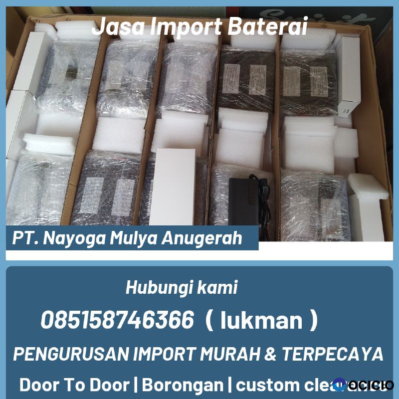 Jasa import baterai dari guangzhou - nayoga logistics