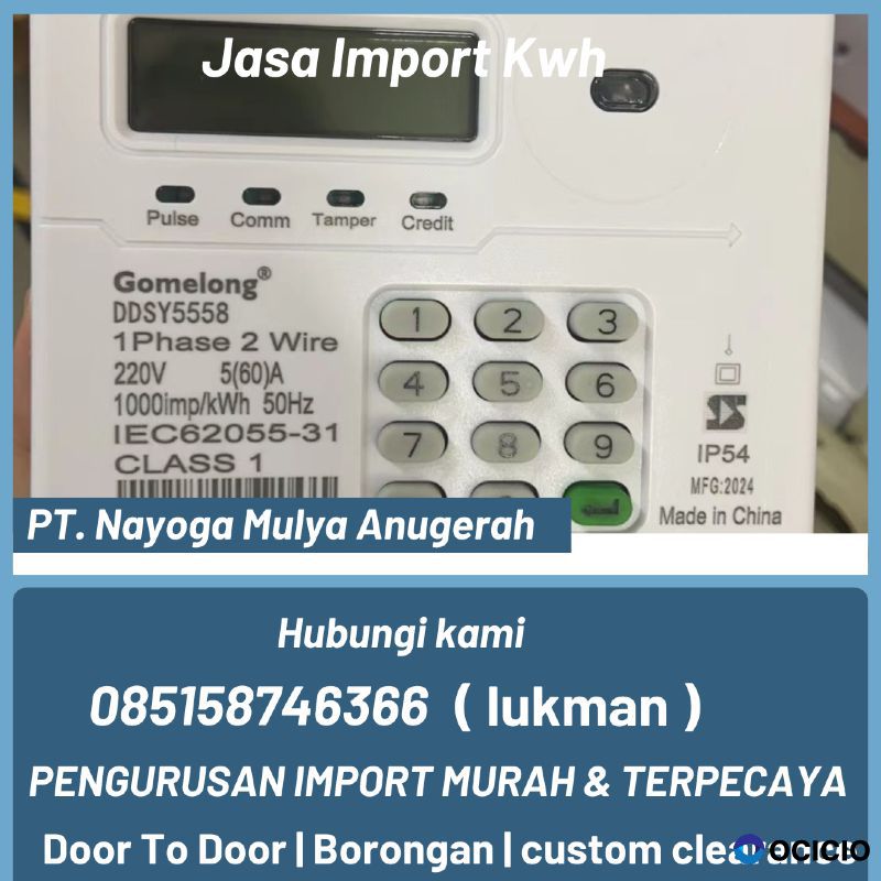 Jasa import kwh meter dari guangzhou - nayoga logistics
