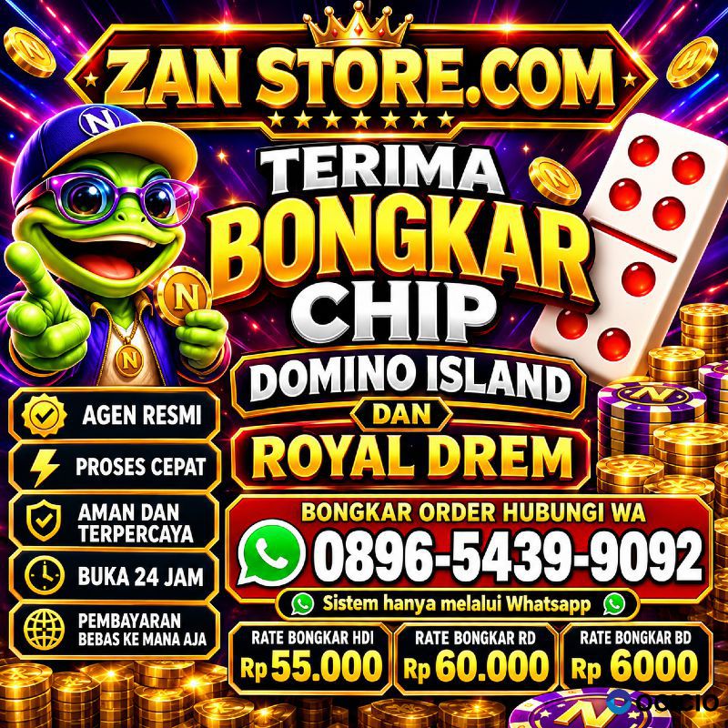 TERIMA BONGKAR CHIP HDI HIGGS DOMINO ISLAND DAN ROYAL DREAM