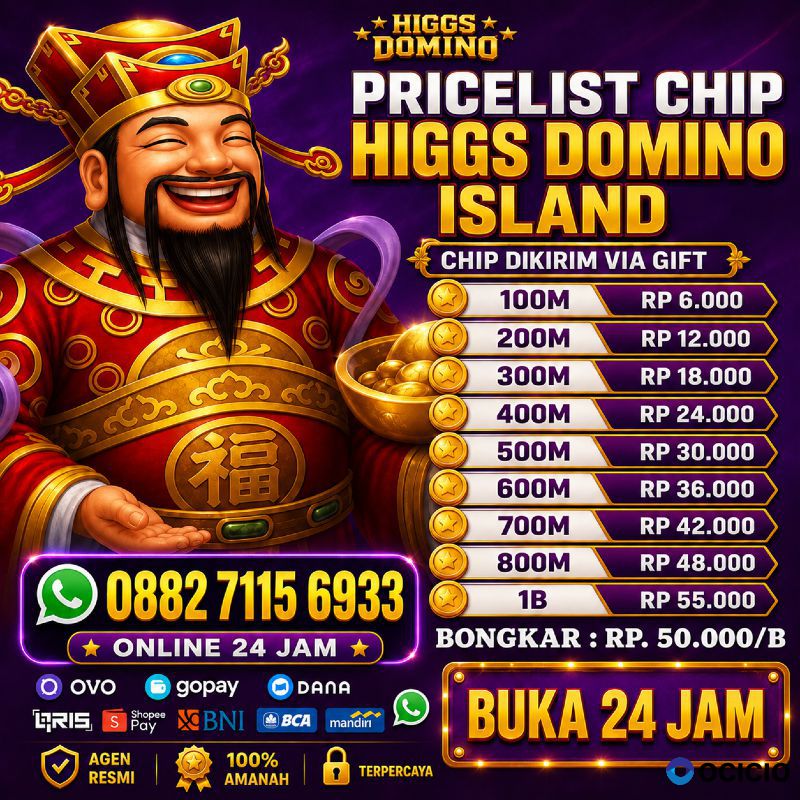 Terima bongkar chip Higgs domino island aman dan terpercaya admin 0882 7115 6933