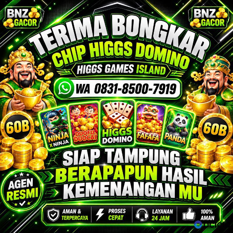 Terima Bongkar Chip Hdi Higgs domino Island Amanah terpercaya Wa 083185007919
