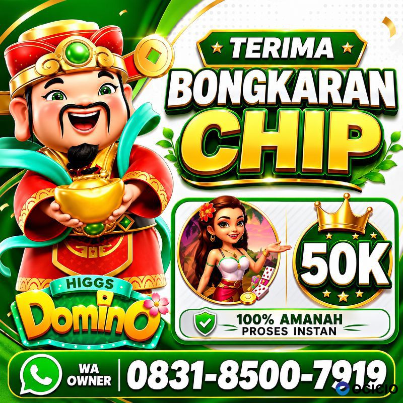 TERIMA BONGKAR CHIP HDI HIGGS DOMINO ISLAND JUAL BELI CHIP HDI WA 083185007919