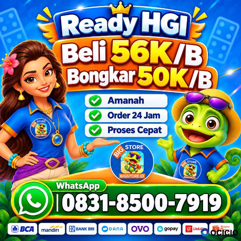 terima bongkar chip Hdi domino Higgs domino Island fast respon wa 0831-8500-7919