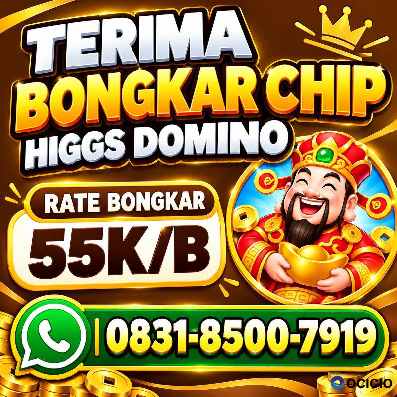 TERIMA BONGKARAN CHIP HIGGS DOMINO ISLAND AMANAH PROSES CEPAT 💯 RESMI