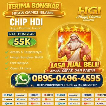 Terima Bongkar Chip Higgs Domino Island Aman Dan Terpercaya Wa 0895-0496-4595