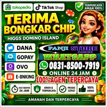 Agen jual beli terima bongkar chip domino Higgs domino Island fast respon 24 Jam
