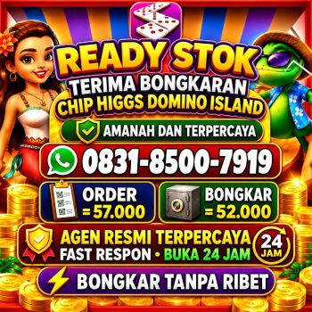 TERIMA BONGKAR CHIP HDI HIGGS DOMINO ISLAND JUAL BELI CHIP HDI WA 083185007919
