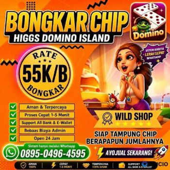 KHUSUS TERIMA BONGKAR CHIP DOMINO ISLAND HIGGS 🔥 BUKA 24JAM 0895-0496-4595