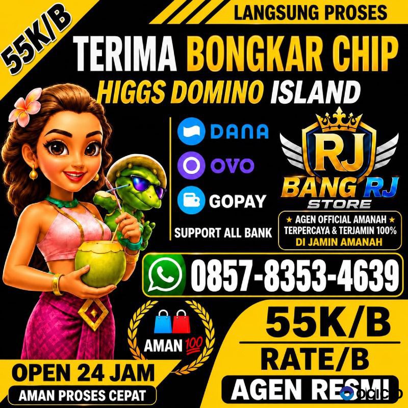 TERIMA BONGKAR CHIP HDI HGI HIGGS DOMINO ISLAND GAMES WA: 0857-8353-4639
