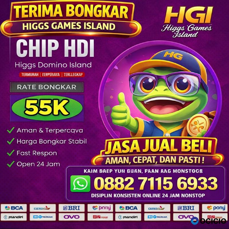 KHUSUS TERIMA BONGKAR CHIP HIGGS DOMINO ISLAND AMANAH PROSES CEPAT READY 24JAM