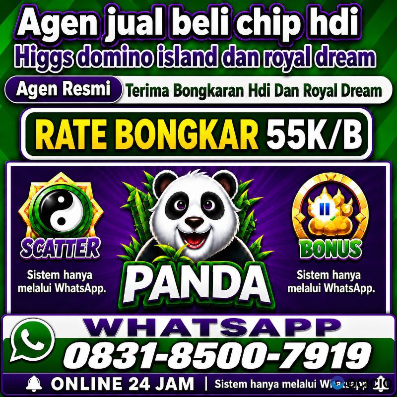 KHUSUS TERIMA BONGKAR CHIP DOMINO ISLAND HIGGS 🔥 BUKA 24JAM WA:0831-8500-7919