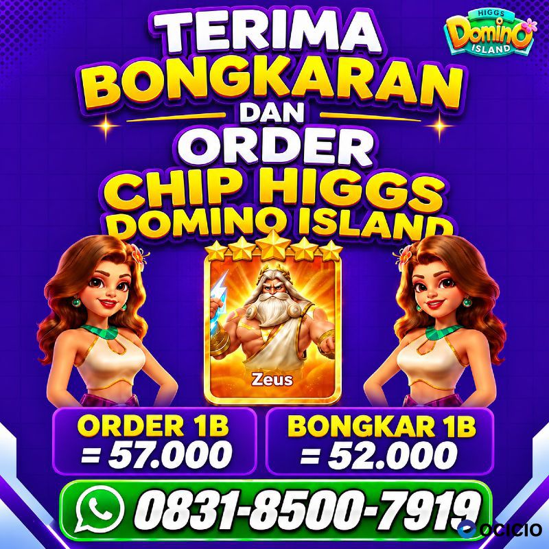 TERIMA BONGKAR CHIP HDI HIGGS DOMINO ISLAND JUAL BELI CHIP HDI WA 083185007919