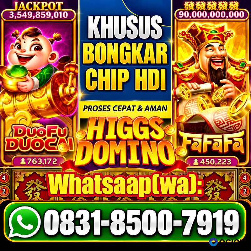 TERIMA BONGKAR CHIP HDI HIGGS DOMINO ISLAND JUAL BELI CHIP HDI WA 083185007919