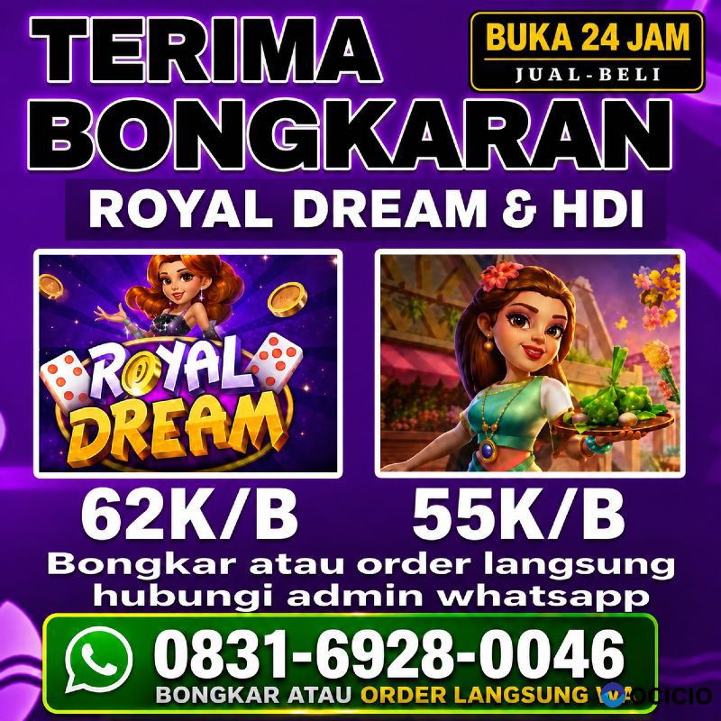 JASA JUAL BELI TERIMA BONGKAR CHIP ROYAL DREAM