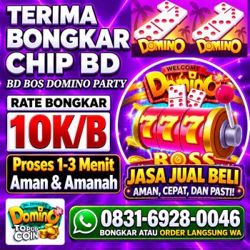 Jual Beli Chip Bos Domino Party (BD) – Bongkar Chip BD.