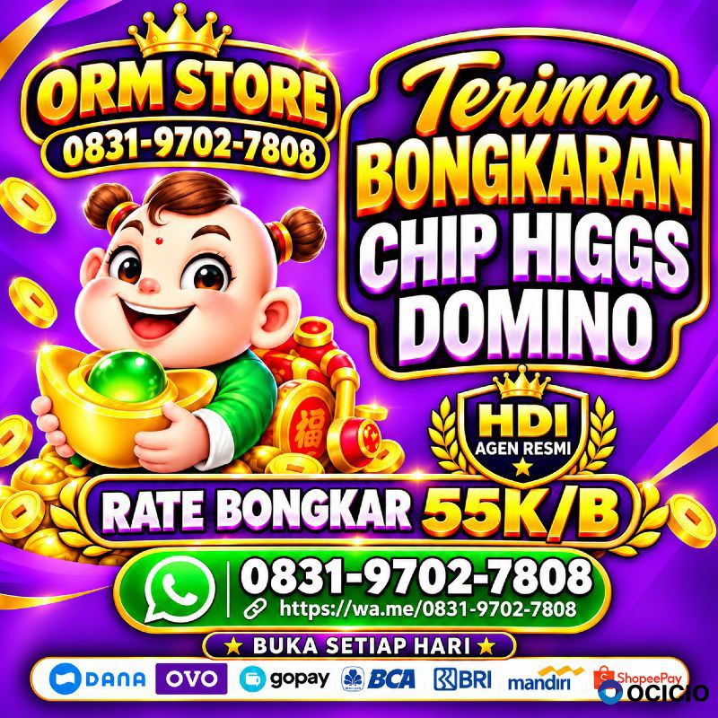 TERIMA BONGKAR CHIP HDI HIGGS DOMINO ISLAND DAN ROYAL DREAM WA 0831-9702-7808