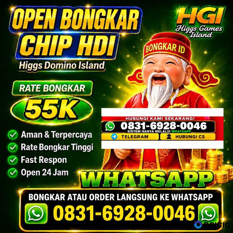 🔥 AGEN TERIMA BONGKAR CHIP HIGGS DOMINO ISLAND (HDI) 🔥