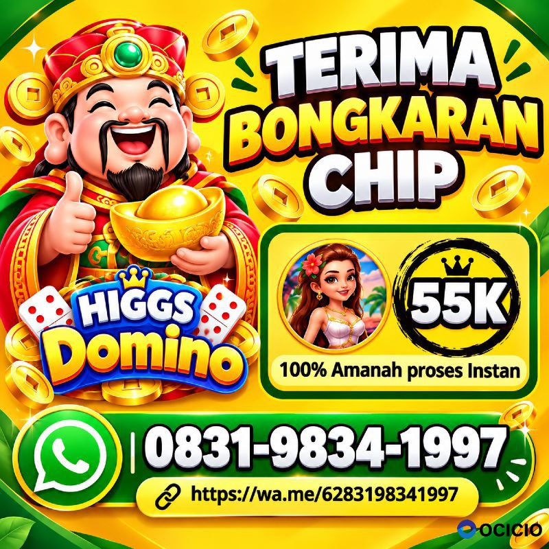 TERIMA BONGKAR CHIP HDI HIGGS DOMINO ISLAND JUAL BELI CHIP HDI WA 083198341997