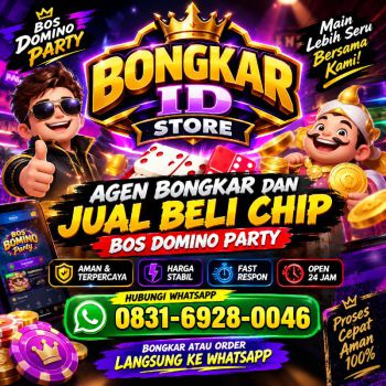 Agen resmi Terima bongkar chip bos domino party open 24 jam