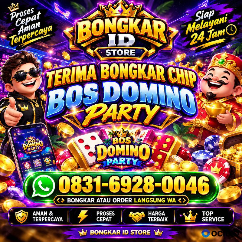 Agen resmi Terima bongkar chip bos domino party terpercaya💯