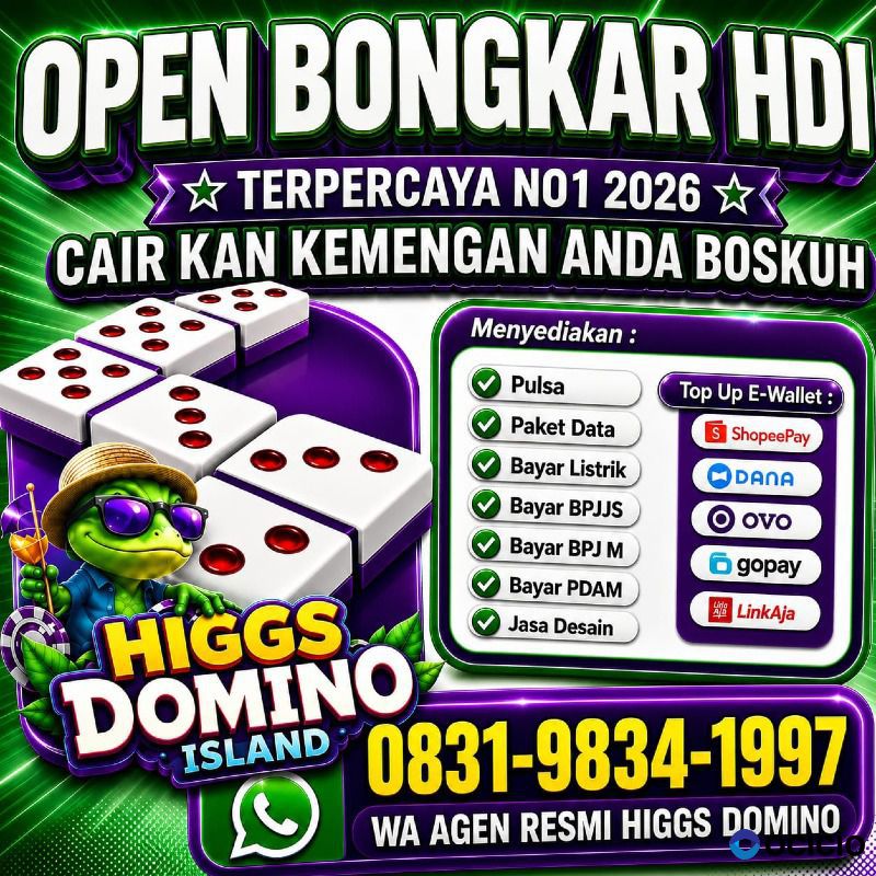 Ready Stok Bongkar Chip Higgs Domino Island Amanah Open 24jam Resmi