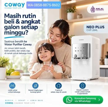 Coway Cinere Sawangan Depok WA-O858-8875-86O2 Limo Tapos Beji Cilodong Sukmajaya