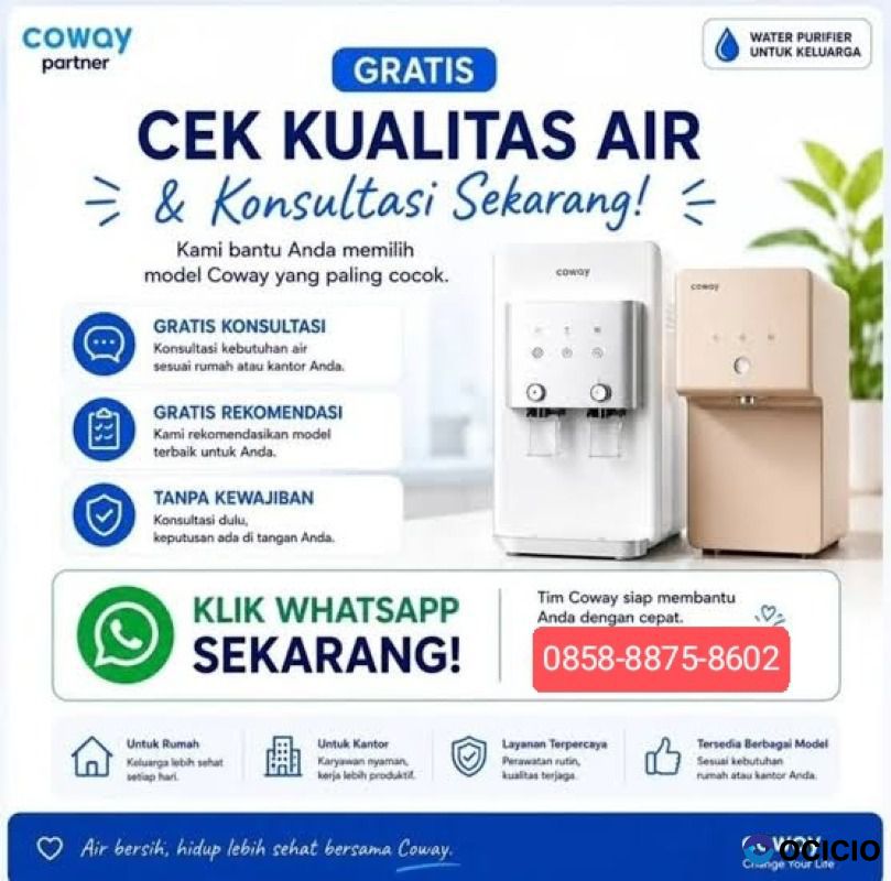 WA-O858887586O2 Coway Pulo Gadung Matraman Pasar Rebo Rawamangun Cakung
