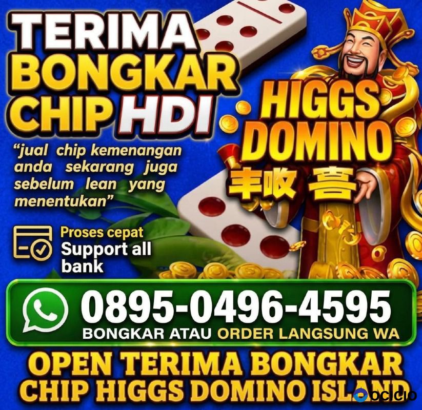 TERIMA BONGKAR CHIP HDI HIGGS DOMINO ISLAND JUAL BELI CHIP HDI WA:0895.0496.4595