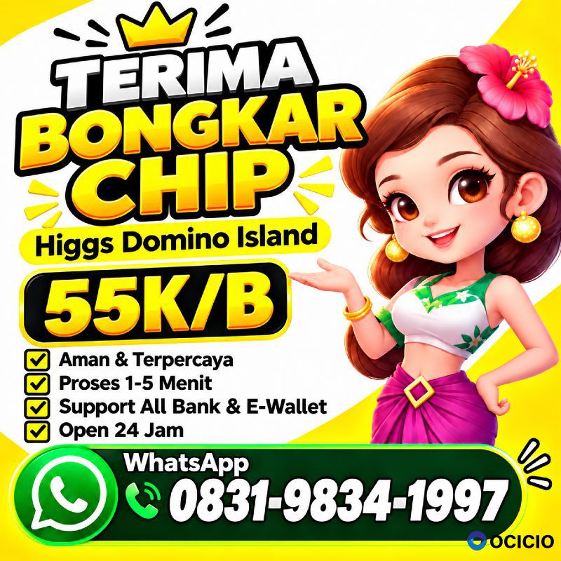 TERIMA BONGKAR CHIP HDI HIGGS DOMINO ISLAND JUAL BELI CHIP HDI WA 083198341997