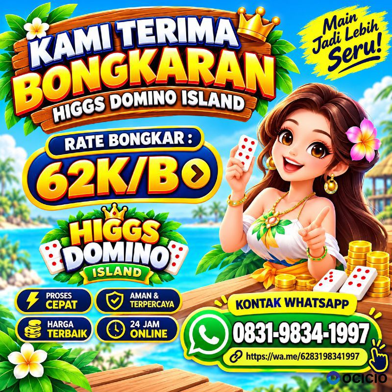TERIMA BONGKAR CHIP HDI HIGGS DOMINO ISLAND JUAL BELI CHIP HDI WA 083198341997