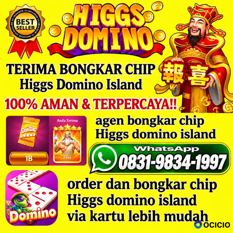 KHUSUS TERIMA BONGKAR CHIP DOMINO ISLAND HIGGS 🔥 BUKA 24JAM WA:0831-9834-1997