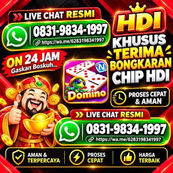 TERIMA BONGKAR CHIP HDI HIGGS DOMINO ISLAND JUAL BELI CHIP HDI WA 083198341997