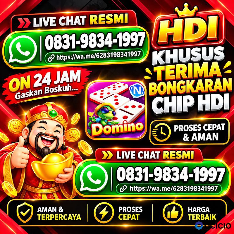 TERIMA BONGKAR CHIP HDI HIGGS DOMINO ISLAND JUAL BELI CHIP HDI WA 083198341997