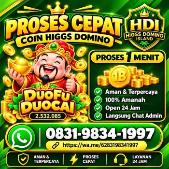 KHUSUS TERIMA BONGKAR CHIP DOMINO ISLAND HIGGS 🔥 BUKA 24JAM WA:0831-9834-1997