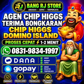 KHUSUS TERIMA BONGKAR CHIP DOMINO ISLAND HIGGS 🔥 BUKA 24JAM WA:0831-9834-1997