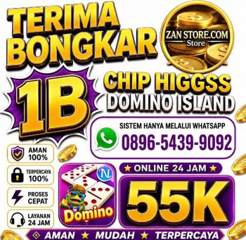 Terima bongkar chip Higgs domino island aman dan terpercaya wa 089654399092