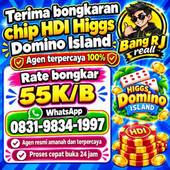 TERIMA BONGKAR CHIP HDI HIGGS DOMINO ISLAND JUAL BELI CHIP HDI WA 083198341997