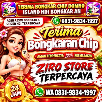 KHUSUS TERIMA BONGKAR CHIP DOMINO ISLAND HIGGS 🔥 BUKA 24JAM WA:0831-9834-1997