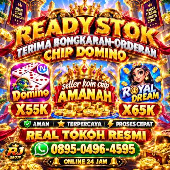 KHUSUS TERIMA BONGKAR CHIP DOMINO ISLAND HIGGS 🔥 BUKA 24JAM WA:0895-0496-4595