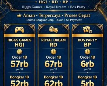 Terima bongkar chip Higgs domino terpercaya buka 24 jam amanah