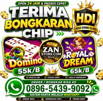 Agen Terima Bongkar chip Higgs domino island amanah💯💯💯💯