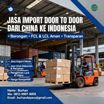 JASA IMPORT D00R TO DOOR DARI CHINA KE INDONESIA 081299979955