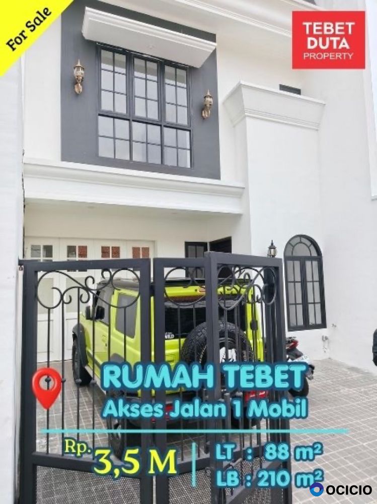 Dijual Rumah Baru Tebet Siap Huni Lokasi Strategis Jalan 1 Mobil