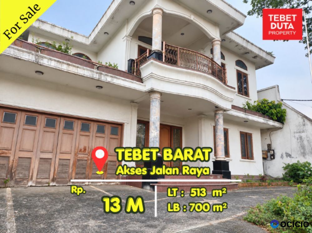 Dijual Murah Rumah Tebet Barat Strategis Dekat Area Komersial Jalan Raya (BU)