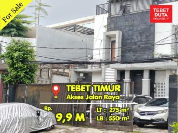 Dijual Kost Tebet Timur Dekat Area Komersial Lokasi Strategis Jalan Raya (BU)